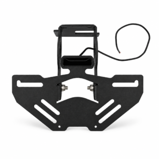 Motorcycle Folding Rear License Plate Holder For Aprilia RS660 / Tuono 660 / Tuono V4 / RSV4 1100 2020-2025 - Black - XG-LPH-5102