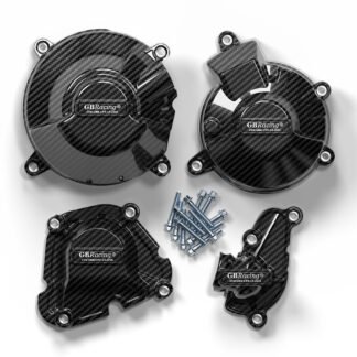 Engine Protection Cover for Yamaha MT-09 / XSR900 / FZ-09 - Hydro-Dipped Carbon Fiber Pattern Set