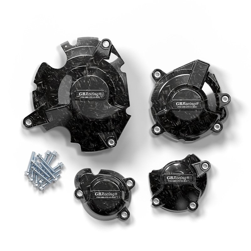 Engine Protection Cover for Suzuki GSX-S750 (2017-2022) - Forged Carbon Pattern Set