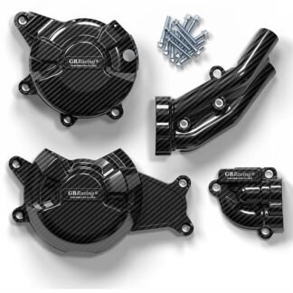 Engine Protection Cover for Yamaha MT-07 / XSR700 / FZ-07 - Hydro-Dipped Carbon Fiber Pattern 4-Piece Set