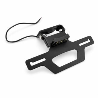 Motorcycle Folding Rear License Plate Holder For Kawasaki Ninja ZX-4R / ZX-4RR / ZX-25R 2020-2025 - Black - XG-LPH-4509