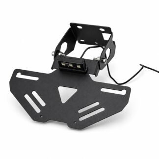 Motorcycle Folding Rear License Plate Holder For Kawasaki Z900 / Z900 ABS / Z900 SE 2025-2025 - Black - XG-LPH-4939