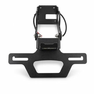 Motorcycle Folding Rear License Plate Holder For Kawasaki Z900 / Z900 Performance / Z900 SE / Z H2 Performance 2017-2024 - Black - XG-LPH-4944A