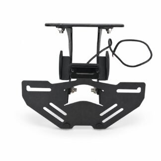 Motorcycle Folding Rear License Plate Holder For Yamaha YZF-R25 / YZF-R3 / MT-25 / MT-03 2014-2025 - Black - XG-LPH-4946