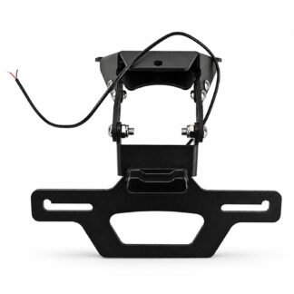 Motorcycle Folding Rear License Plate Holder For Aprilia RS660 / Tuono 660 / Tuono V4 / RSV4 1100 2020-2025 - Black - XG-LPH-5102A
