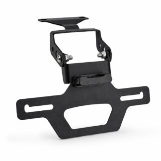 Motorcycle Folding Rear License Plate Holder For Triumph Speed 400 / Scrambler 400 X 2023-2025 - Black - XG-LPH-5204A