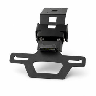 Motorcycle Folding Rear License Plate Holder For Kawasaki Ninja 1000 / Ninja 1000SX / Ninja 1100SX / Versys / Z1000 2010-2026 - Black - XG-LPH-5205A