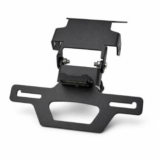 Motorcycle Folding Rear License Plate Holder For Triumph Trident 660 2021-2024 - Black - XG-LPH-5206A