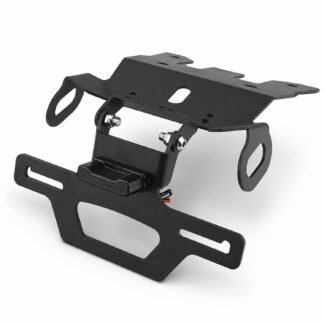 Motorcycle Rear License Plate Holder Tail Tidy Fender For Honda CRF1100L Africa Twin / CRF1100L Africa Twin Adventure Sports 2020-2026 - Black - XG-LPH-5207A