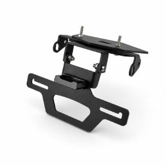 Motorcycle Folding Rear License Plate Holder For BMW S1000RR / S1000R / M1000RR / M1000R 2019-2025 - Black - XG-LPH-5215A