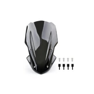 Black Sport Motorcycle Windscreen for Kawasaki Z 900 2017-2019