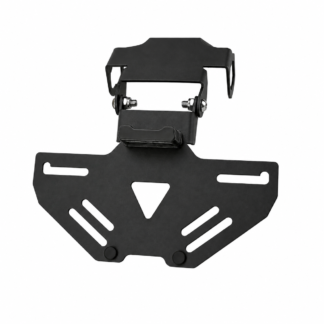 Motorcycle Rear License Plate Holder For Kawasaki Ninja 500 / Z500 2024-2026 - Black - XG-LPH-5214