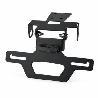 Motorcycle Folding Rear License Plate Holder For Honda CBR500R / CBR400R / CB400X / CB500X / CB500 Hornet 2019-2025 - Black - XG-LPH-5210A
