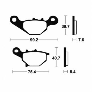 Motorcycle Brake Pads For Suzuki RM 80 RM 85 AN125