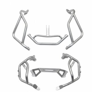 Motorcycle Crash Bar for Honda XL750 Transalp - Silver - Upper and Lower Guard Set