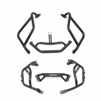 Motorcycle Crash Bar for Honda XL750 Transalp - Black - Upper and Lower Guard Set