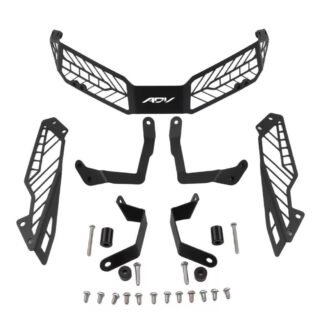 Motorcycle Headlight Guard for Honda ADV150 and ADV160 - Black