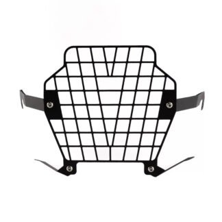 Motorcycle Headlight Guard for CFMOTO 450MT (IBEX 450) 2024-2026 - Black - Square Grid
