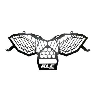 Motorcycle Headlight Guard for Kawasaki KLE500 and KLE500 SE 2026-2027 - Black