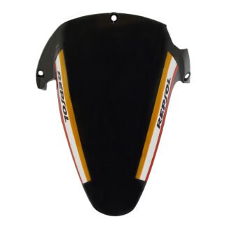 Motorcycle Rear Fender for Honda CBR954RR 2002-2003 - Black with Orange and White Graphics