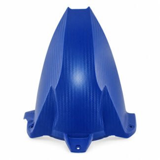 Motorcycle Extended Rear Fender for BMW HP4, S1000R and S1000RR - Blue with Carbon-Look Texture