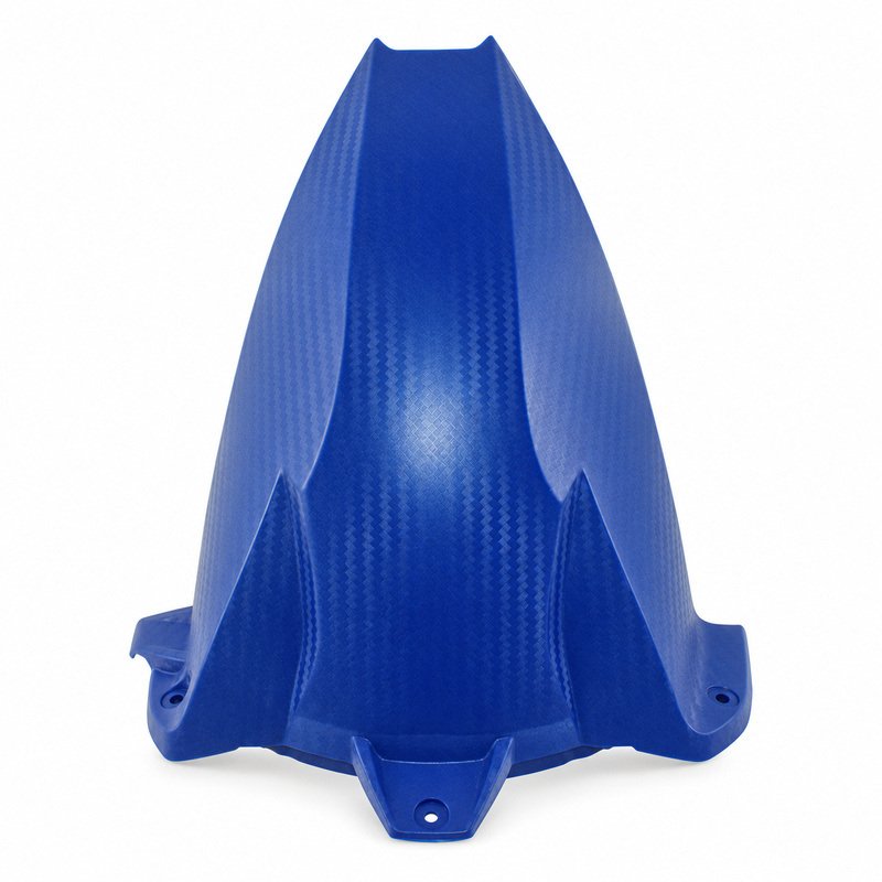 Motorcycle Extended Rear Fender for BMW HP4, S1000R and S1000RR - Blue with Carbon-Look Texture