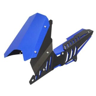 Motorcycle Rear Fender with Chain Guard for Yamaha YZF-R25, YZF-R3, MT-25 and MT-03 - Blue and Black