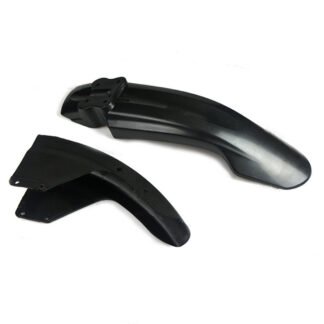 Motorcycle Two-Piece Front Fender Set for Yamaha YBR125 - Black