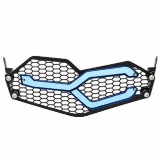 Motorcycle Headlight Guard for BMW F750GS and F850GS - Blue Accent