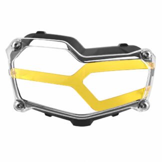 Motorcycle Headlight Protector for BMW F800GS and F900GS Adventure - Yellow Accent