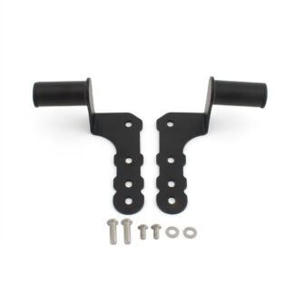 Motorcycle Auxiliary Light and Camera Mounting Brackets for SYM Joymax F300 and Joymax Z300 - Black