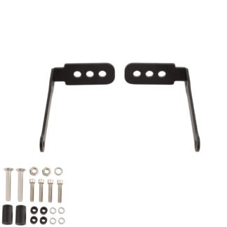 Motorcycle Auxiliary Light and Dash Cam Mounting Brackets for Honda CT125 - Black
