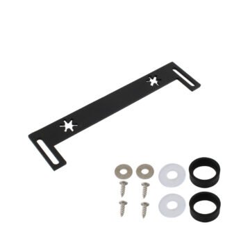 Motorcycle Auxiliary Light Bracket for Honda CBR400R and CBR500R - Black
