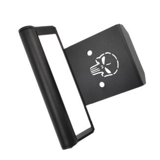Motorcycle GPS Navigation Bracket for CFMOTO 450MT 2024-2026 - Skull Design - 22 mm - Black