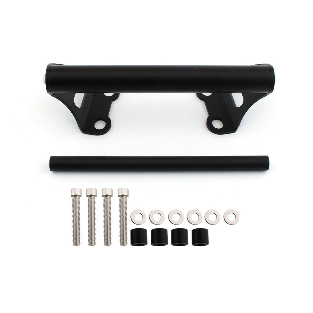 Motorcycle GPS Navigation Bracket for Triumph Speed 400 and Scrambler 400 X 2024-2026 - 12 mm and 22 mm - Black